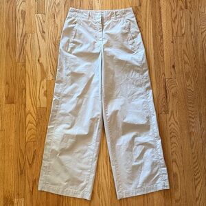 Peserico sz IT 42 or US M Casual Beige cotton blend Wide-Leg Pants great cond